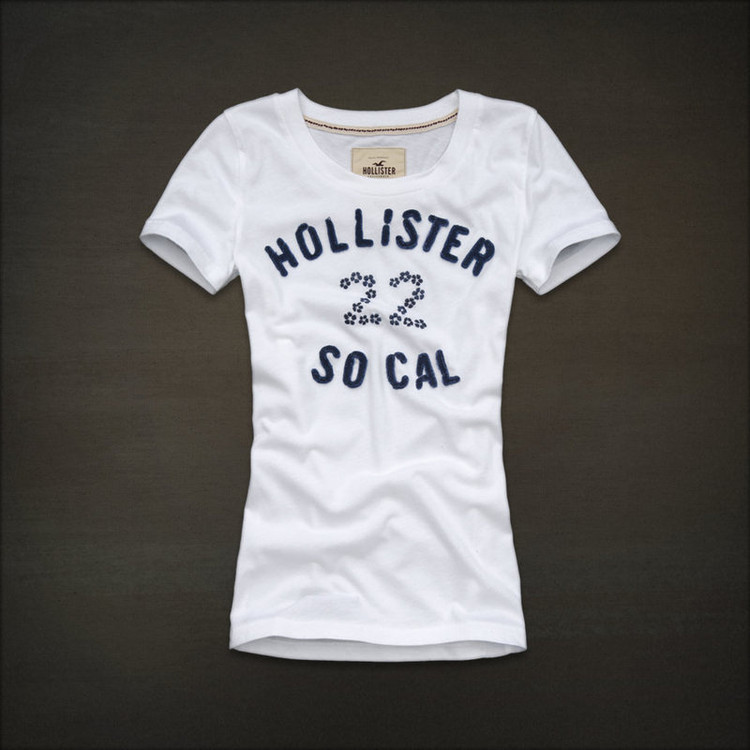 Hollister Mujeres De Cuello Redondo Corto Remera HCO4809